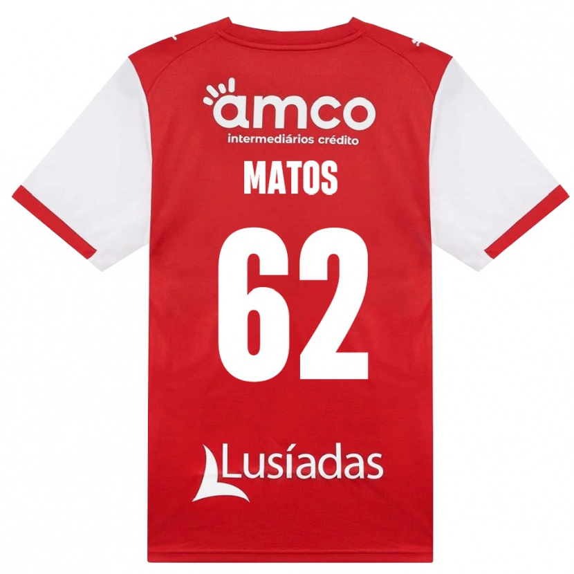 Danxen Mujer Camiseta Nuno Matos #62 Rojo Blanco Negro 1ª Equipación 2026/27 La Camisa México