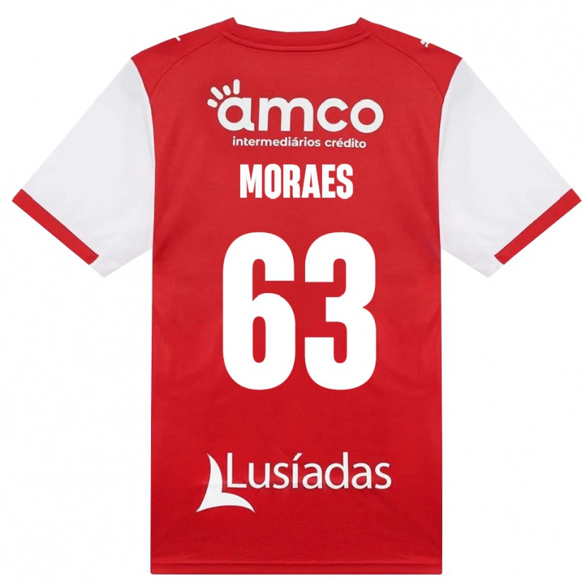 Danxen Mujer Camiseta Guilherme Moraes #63 Rojo Blanco Negro 1ª Equipación 2026/27 La Camisa México