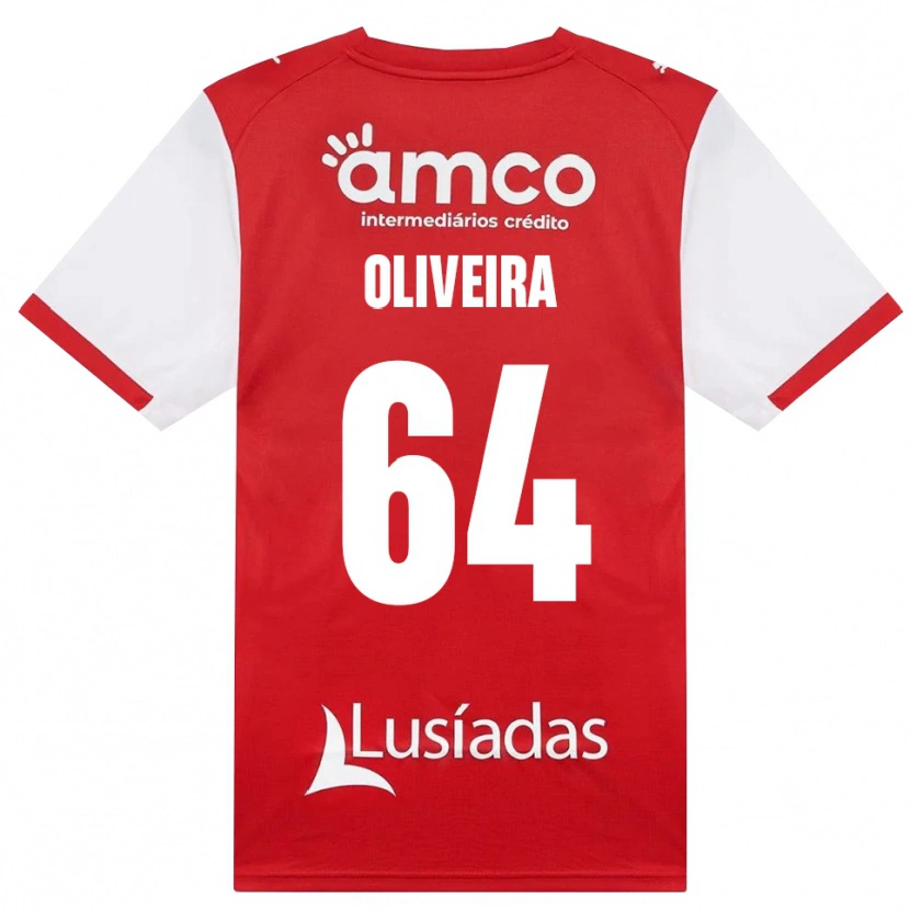 Danxen Mujer Camiseta Lucas Oliveira #64 Rojo Blanco Negro 1ª Equipación 2026/27 La Camisa México