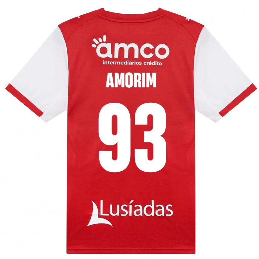 Danxen Mujer Camiseta Renato Amorim #93 Rojo Blanco Negro 1ª Equipación 2026/27 La Camisa México