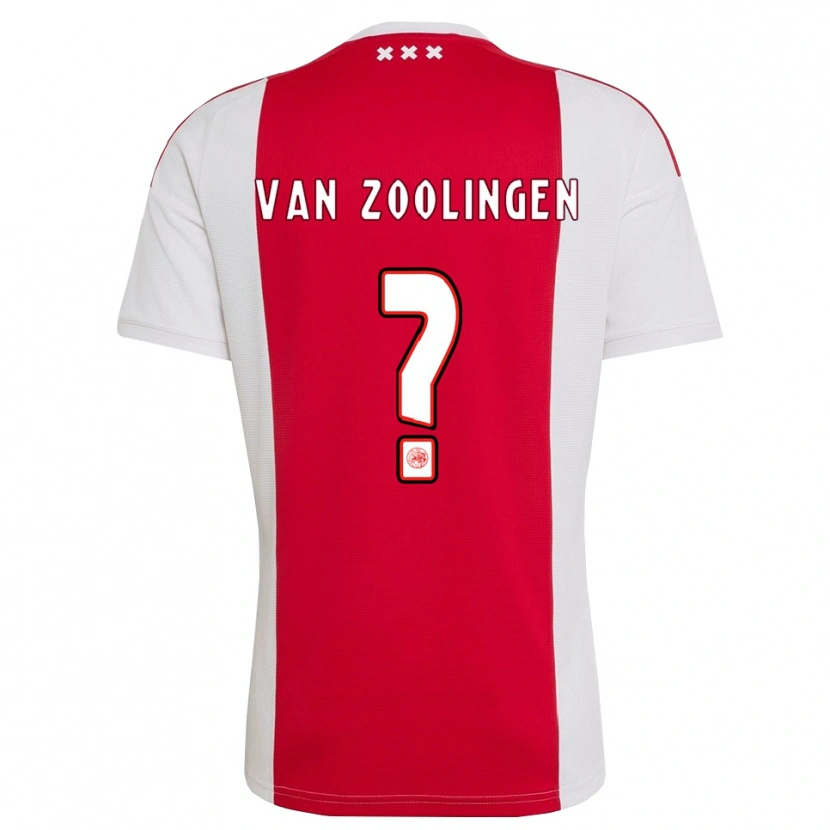 Danxen Mujer Camiseta Glenn Van Zoolingen #0 Rojo Blanco Amarillo 1ª Equipación 2026/27 La Camisa México