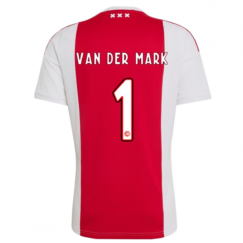 Danxen Mujer Camiseta Jesper Van Der Mark #1 Rojo Blanco Amarillo 1ª Equipación 2026/27 La Camisa México