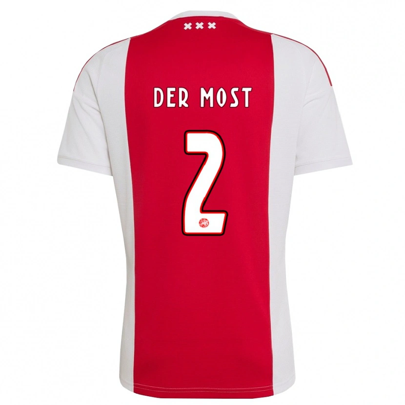 Danxen Mujer Camiseta Liza Van Der Most #2 Rojo Blanco Amarillo 1ª Equipación 2026/27 La Camisa México