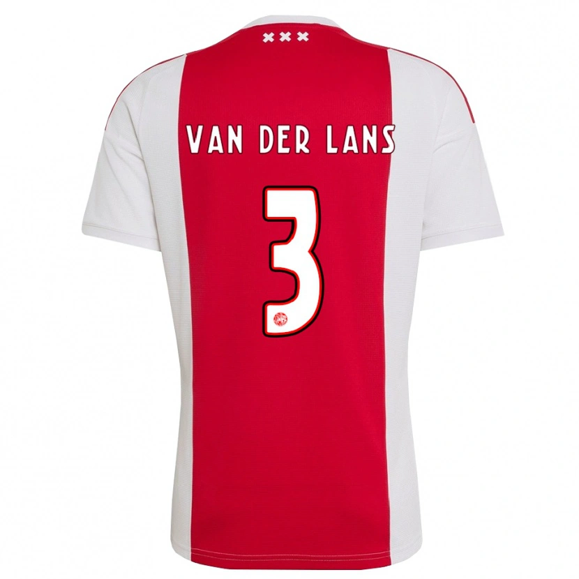 Danxen Mujer Camiseta Mylo Van Der Lans #3 Rojo Blanco Amarillo 1ª Equipación 2026/27 La Camisa México