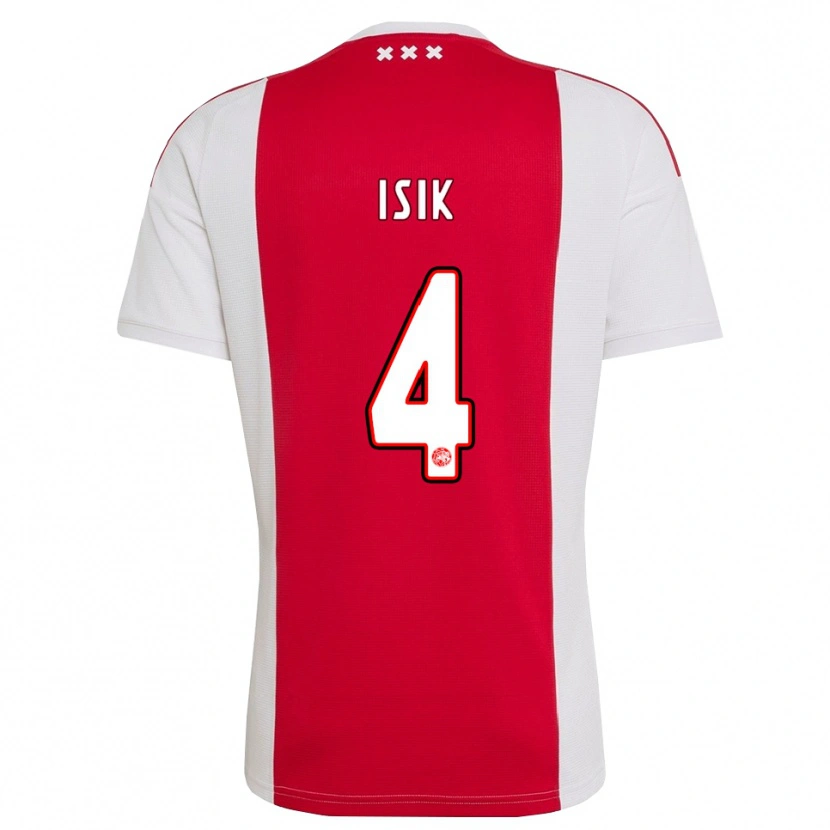 Danxen Mujer Camiseta Enes Işık #4 Rojo Blanco Amarillo 1ª Equipación 2026/27 La Camisa México
