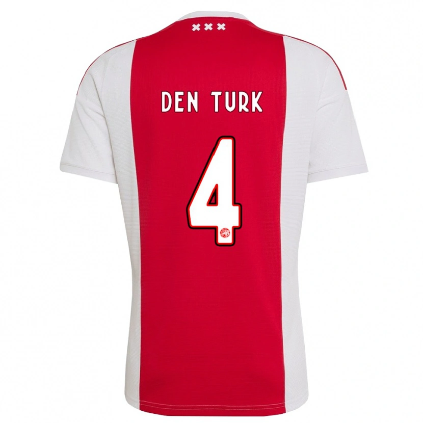 Danxen Mujer Camiseta Deau Den Turk #4 Rojo Blanco Amarillo 1ª Equipación 2026/27 La Camisa México