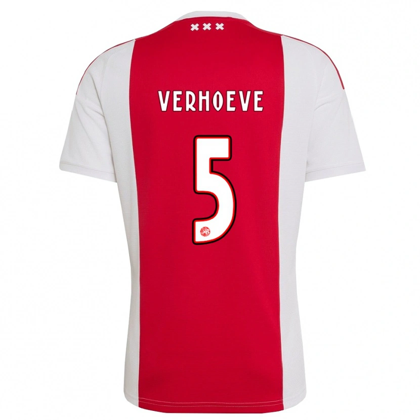 Danxen Mujer Camiseta Soraya Verhoeve #5 Rojo Blanco Amarillo 1ª Equipación 2026/27 La Camisa México