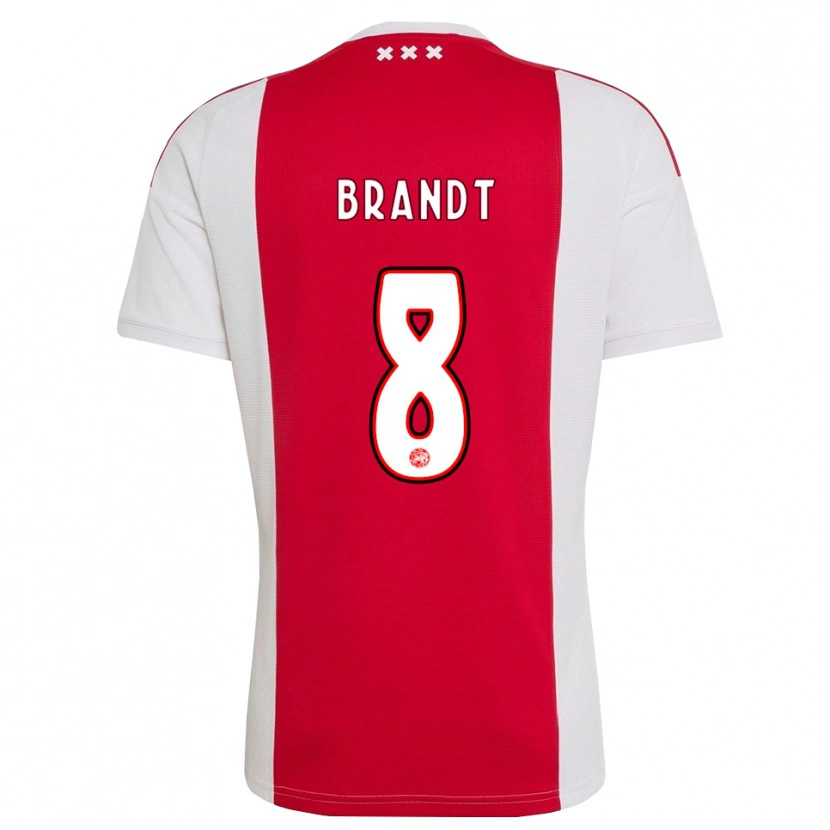 Danxen Mujer Camiseta Julian Brandt #8 Rojo Blanco Amarillo 1ª Equipación 2026/27 La Camisa México
