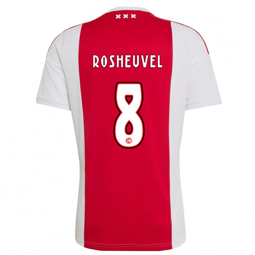 Danxen Mujer Camiseta Darren Rosheuvel #8 Rojo Blanco Amarillo 1ª Equipación 2026/27 La Camisa México