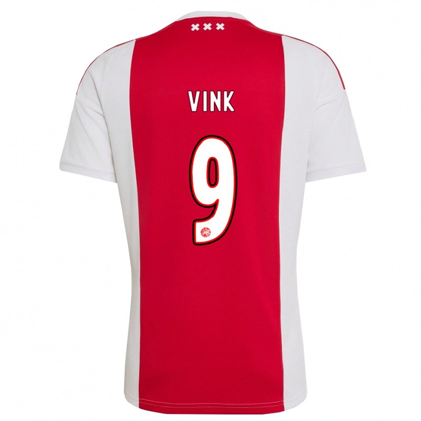 Danxen Mujer Camiseta Skye Vink #9 Rojo Blanco Amarillo 1ª Equipación 2026/27 La Camisa México