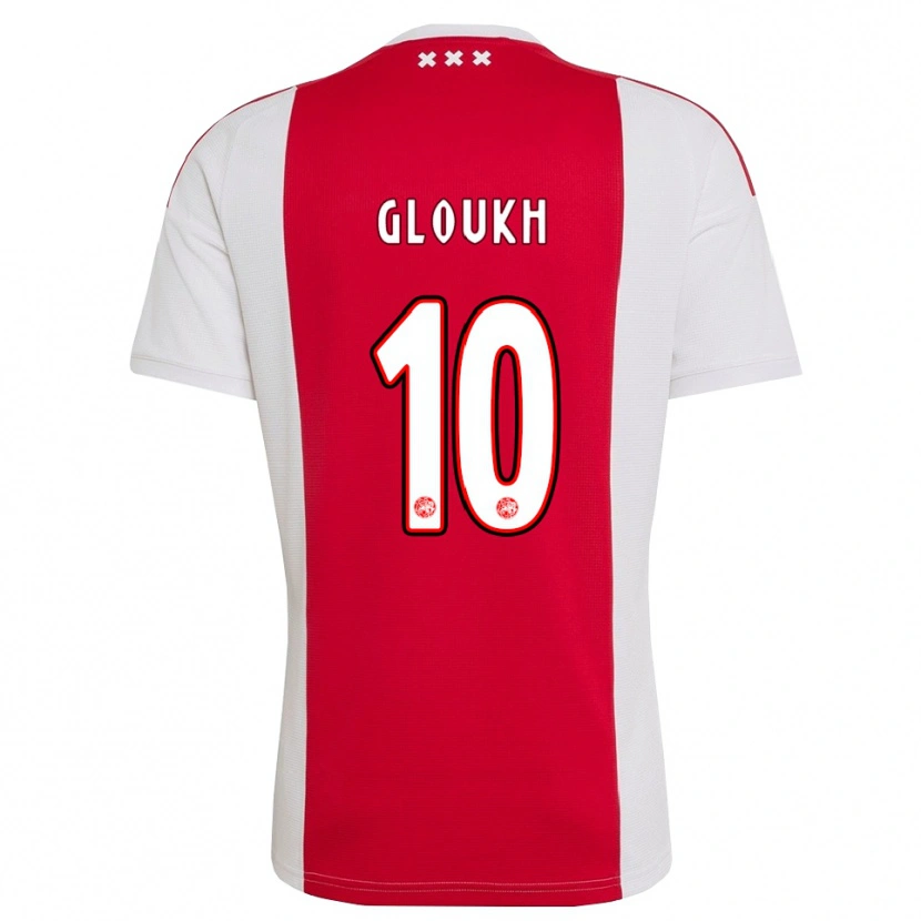 Danxen Mujer Camiseta Oscar Gloukh #10 Rojo Blanco Amarillo 1ª Equipación 2026/27 La Camisa México