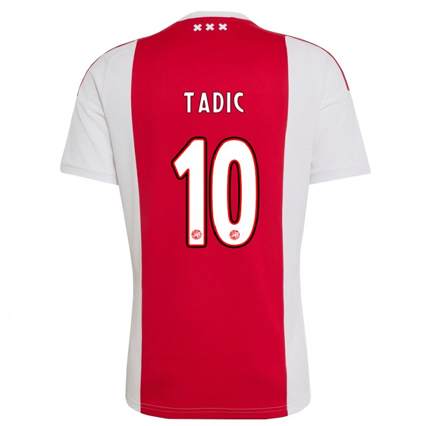 Danxen Mujer Camiseta Dusan Tadic #10 Rojo Blanco Amarillo 1ª Equipación 2026/27 La Camisa México