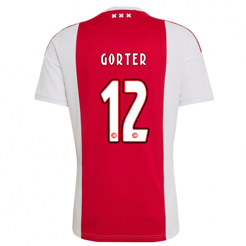 Danxen Mujer Camiseta Jay Gorter #12 Rojo Blanco Amarillo 1ª Equipación 2026/27 La Camisa México