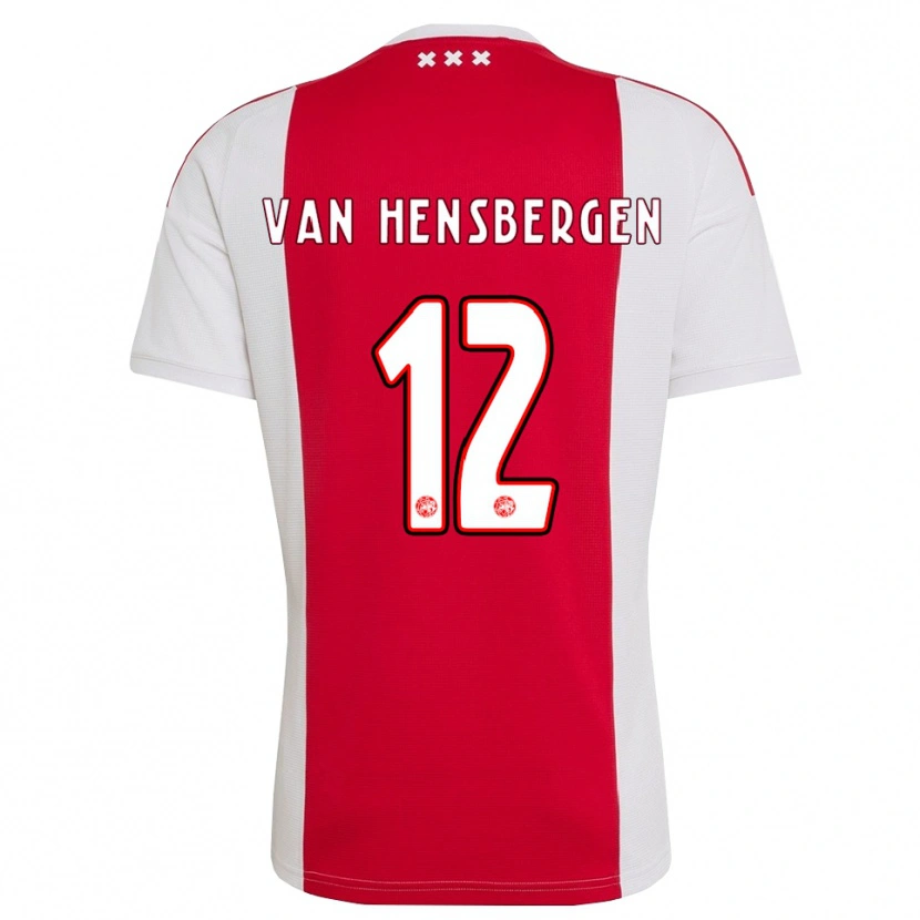 Danxen Mujer Camiseta Jade Van Hensbergen #12 Rojo Blanco Amarillo 1ª Equipación 2026/27 La Camisa México