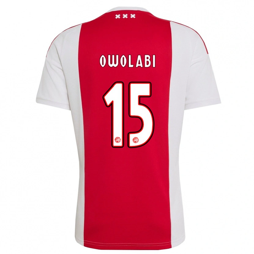 Danxen Mujer Camiseta Eniola Owolabi #15 Rojo Blanco Amarillo 1ª Equipación 2026/27 La Camisa México
