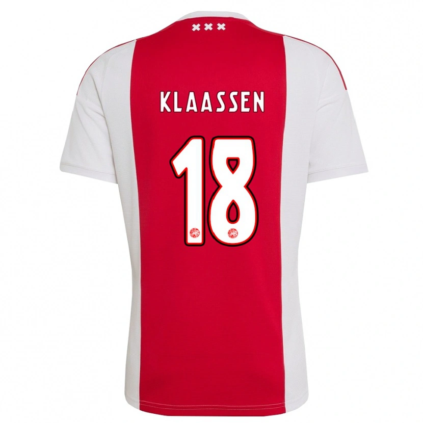 Danxen Mujer Camiseta Davy Klaassen #18 Rojo Blanco Amarillo 1ª Equipación 2026/27 La Camisa México