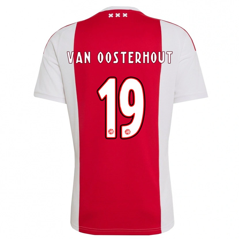 Danxen Mujer Camiseta Charly Van Oosterhout #19 Rojo Blanco Amarillo 1ª Equipación 2026/27 La Camisa México