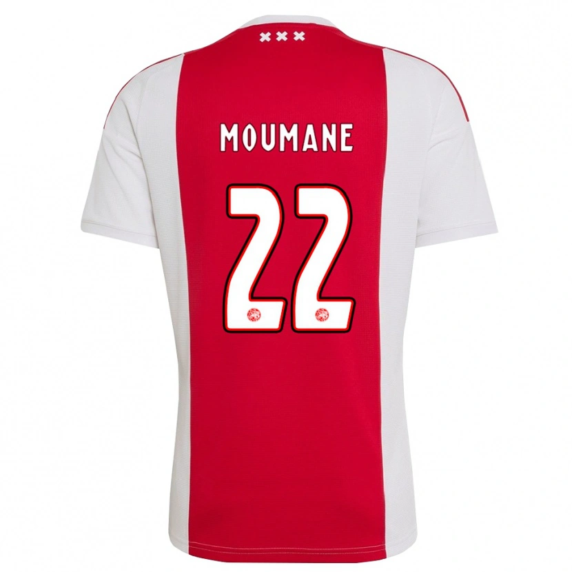 Danxen Mujer Camiseta Anass Moumane #22 Rojo Blanco Amarillo 1ª Equipación 2026/27 La Camisa México