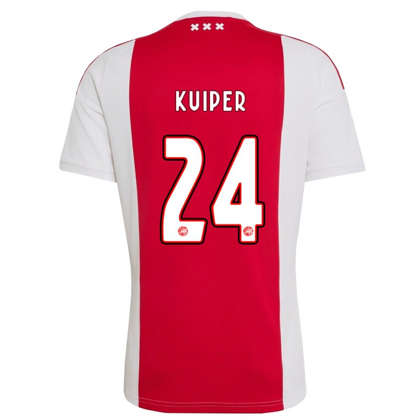 Danxen Mujer Camiseta Justen Kuiper #24 Rojo Blanco Amarillo 1ª Equipación 2026/27 La Camisa México
