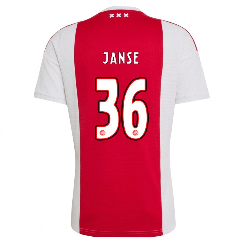 Danxen Mujer Camiseta Dies Janse #36 Rojo Blanco Amarillo 1ª Equipación 2026/27 La Camisa México