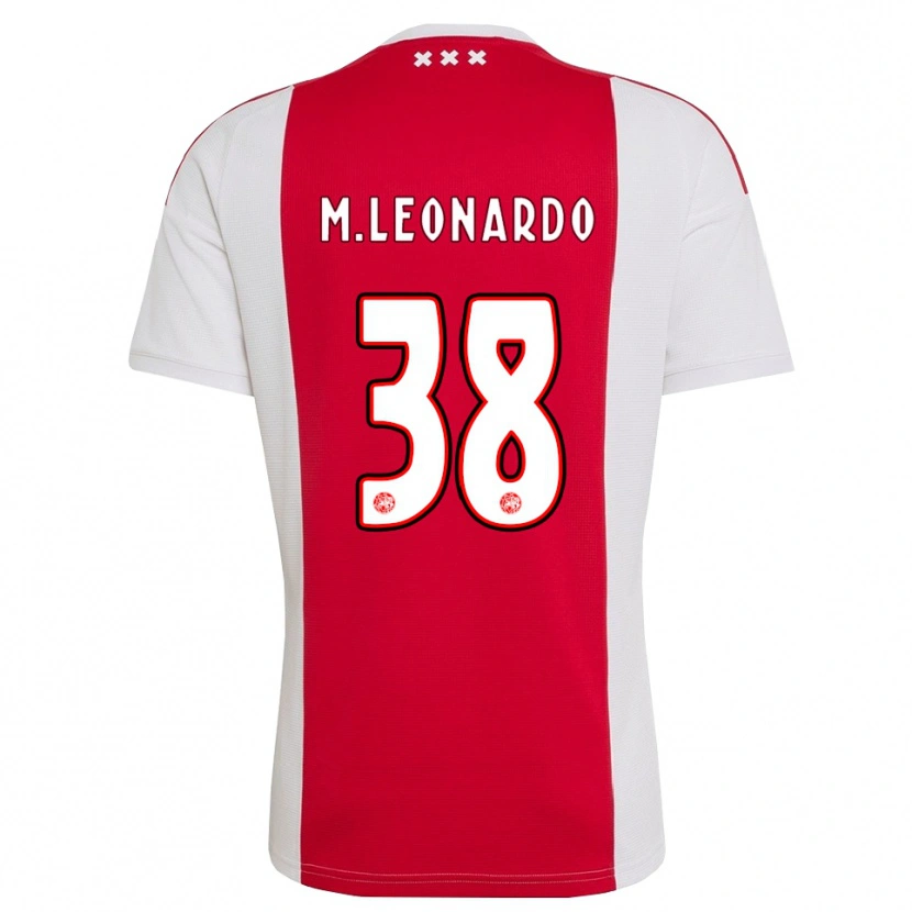 Danxen Mujer Camiseta Marcos Leonardo #38 Rojo Blanco Amarillo 1ª Equipación 2026/27 La Camisa México