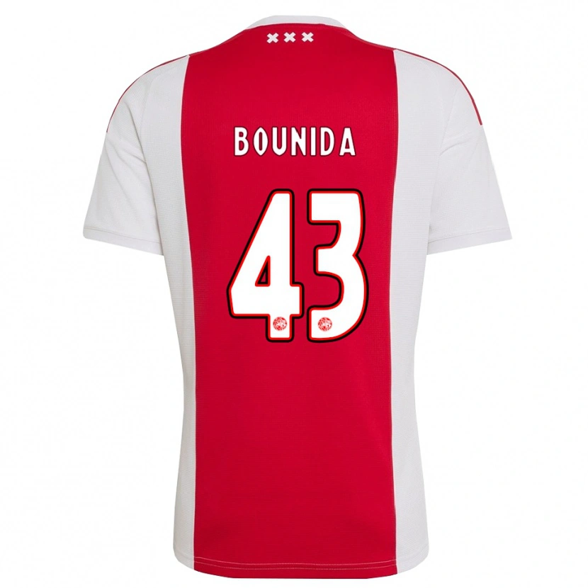 Danxen Mujer Camiseta Rayane Bounida #43 Rojo Blanco Amarillo 1ª Equipación 2026/27 La Camisa México