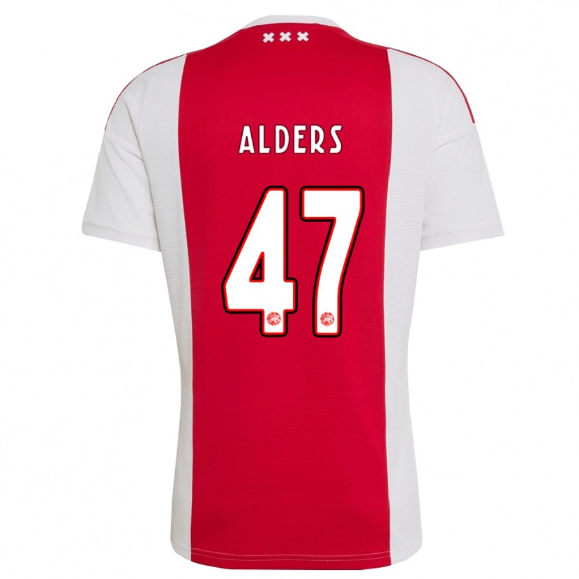 Danxen Mujer Camiseta Gerald Alders #47 Rojo Blanco Amarillo 1ª Equipación 2026/27 La Camisa México