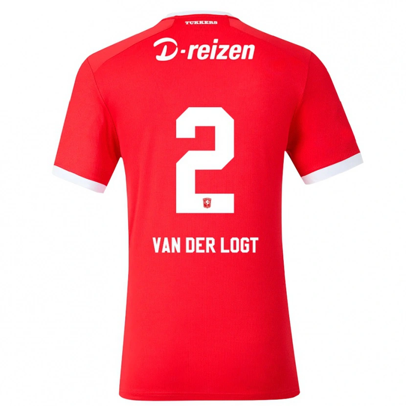 Danxen Mujer Camiseta Jim Van Der Logt #2 Rojo Blanco 1ª Equipación 2026/27 La Camisa México