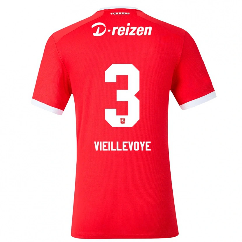 Danxen Mujer Camiseta Luka Vieillevoye #3 Rojo Blanco 1ª Equipación 2026/27 La Camisa México