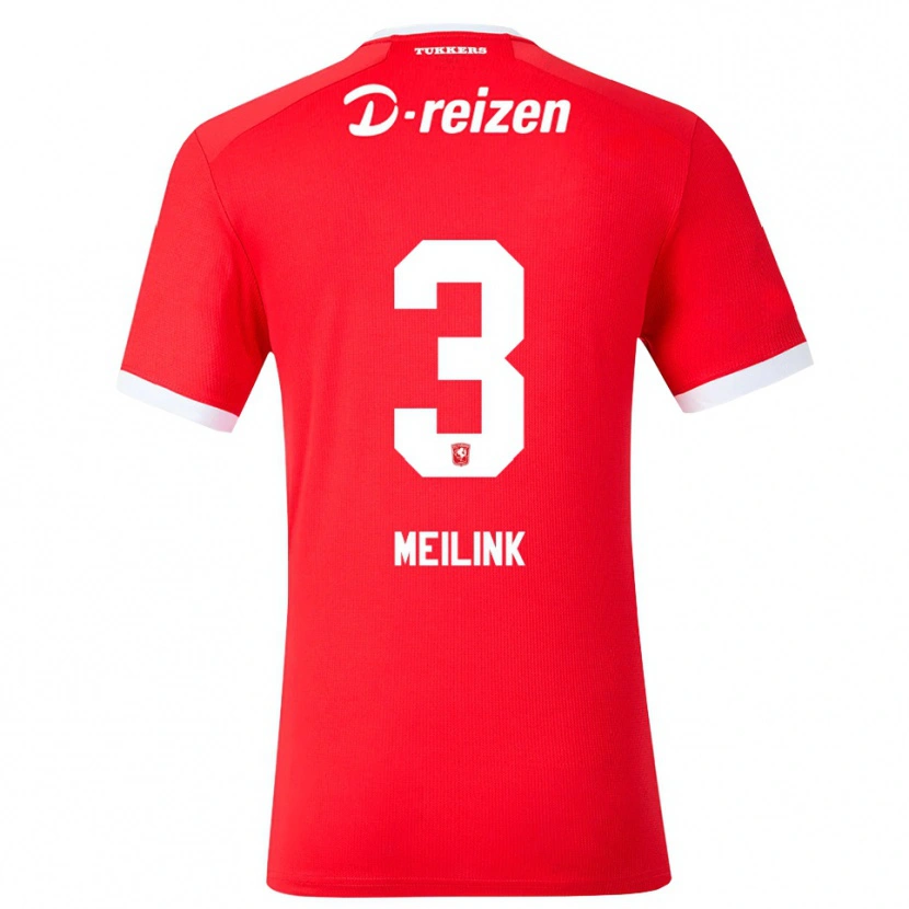 Danxen Mujer Camiseta Jip Meilink #3 Rojo Blanco 1ª Equipación 2026/27 La Camisa México