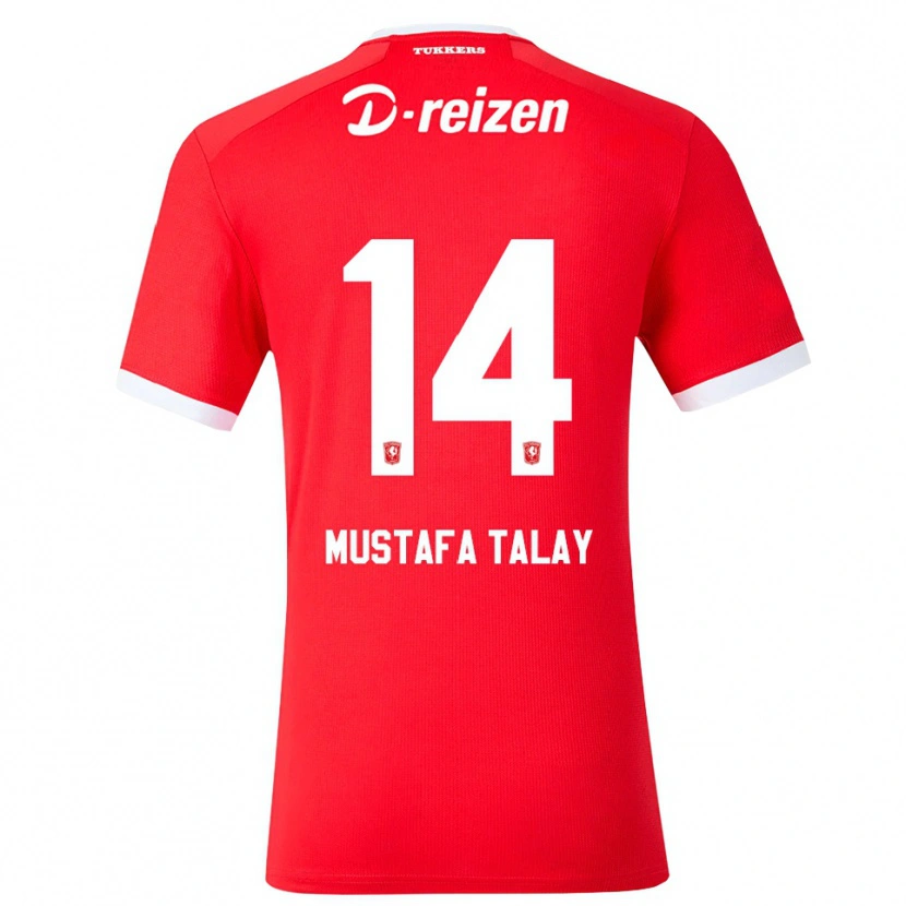 Danxen Mujer Camiseta Kaan Mustafa Talay #14 Rojo Blanco 1ª Equipación 2026/27 La Camisa México