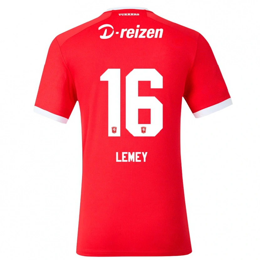 Danxen Mujer Camiseta Diede Lemey #16 Rojo Blanco 1ª Equipación 2026/27 La Camisa México