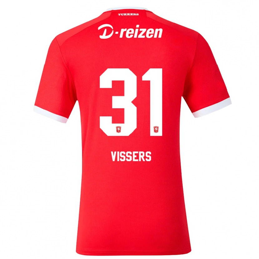 Danxen Mujer Camiseta Kiki Vissers #31 Rojo Blanco 1ª Equipación 2026/27 La Camisa México