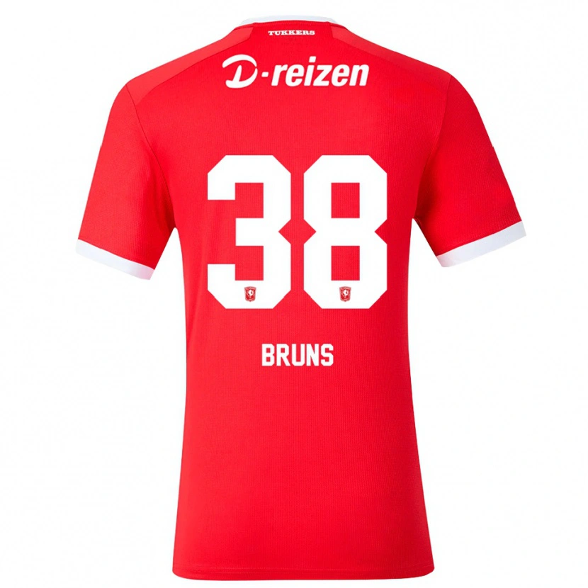 Danxen Mujer Camiseta Max Bruns #38 Rojo Blanco 1ª Equipación 2026/27 La Camisa México