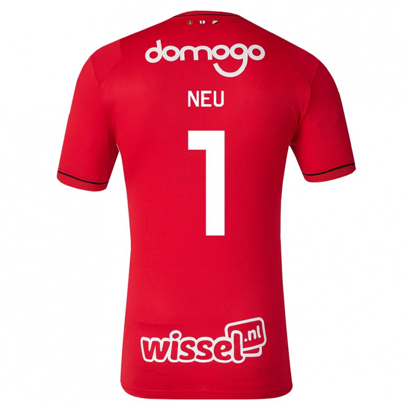 Danxen Mujer Camiseta Luca Neu #1 Rojo Blanco Negro 1ª Equipación 2026/27 La Camisa México