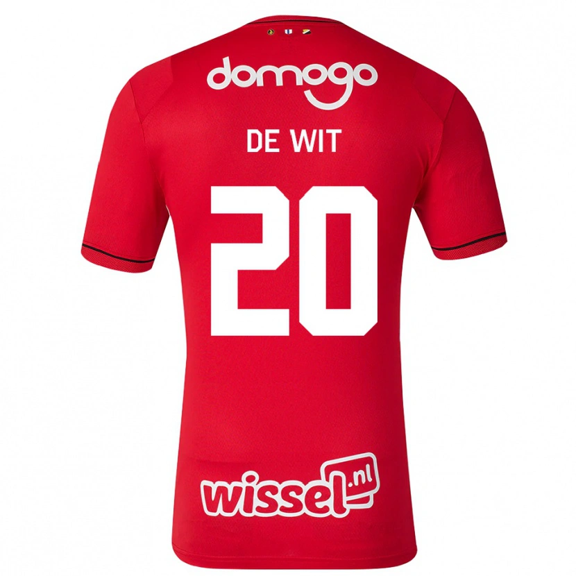 Danxen Mujer Camiseta Dani De Wit #20 Rojo Blanco Negro 1ª Equipación 2026/27 La Camisa México