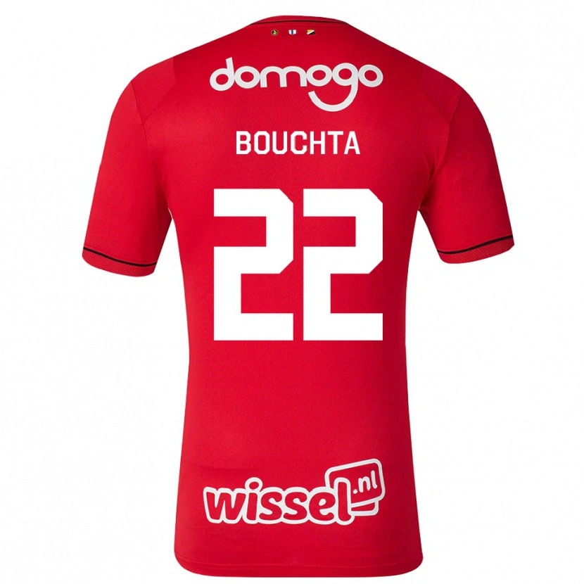 Danxen Mujer Camiseta Dani Bouchta #22 Rojo Blanco Negro 1ª Equipación 2026/27 La Camisa México