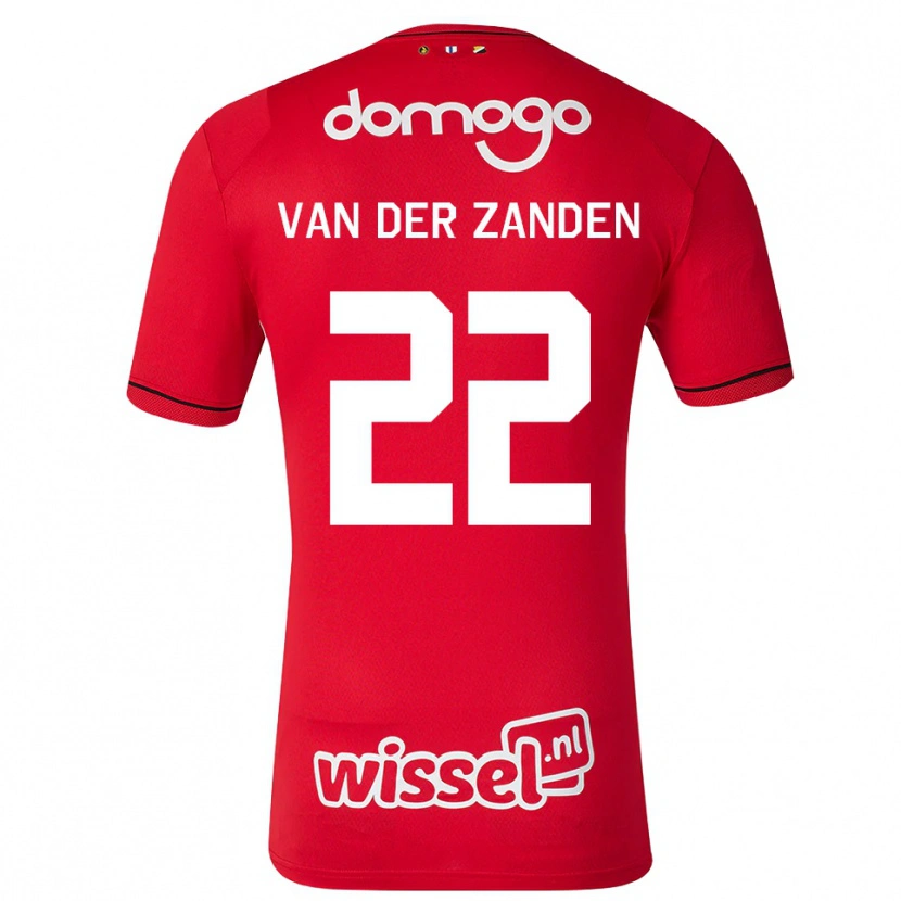 Danxen Mujer Camiseta Ilse Van Der Zanden #22 Rojo Blanco Negro 1ª Equipación 2026/27 La Camisa México