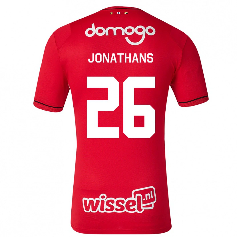 Danxen Mujer Camiseta Miliano Jonathans #26 Rojo Blanco Negro 1ª Equipación 2026/27 La Camisa México