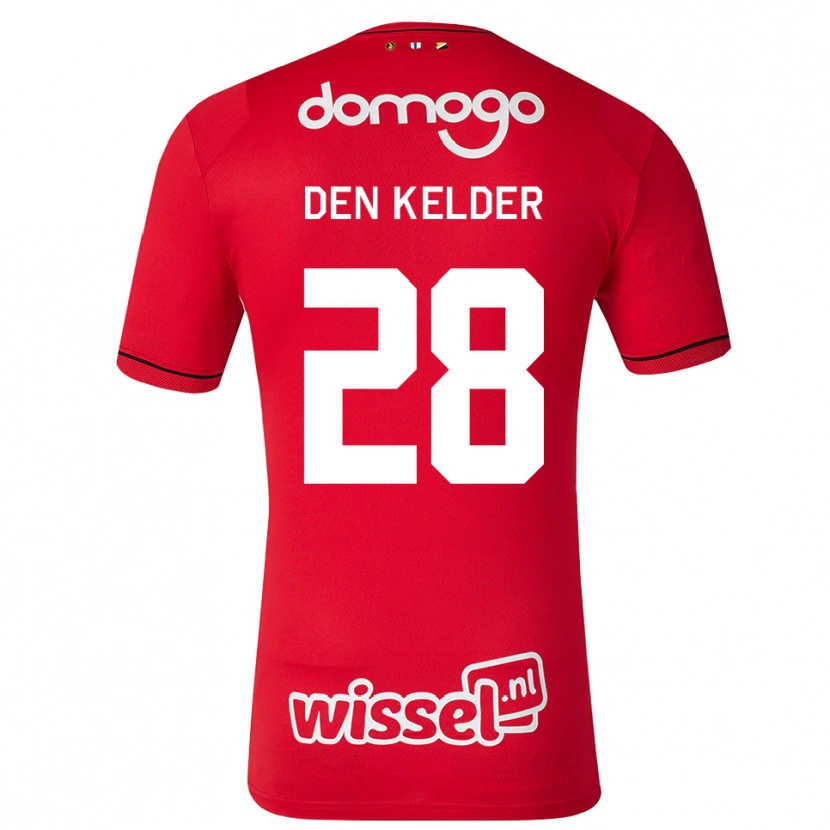 Danxen Mujer Camiseta Gera Op Den Kelder #28 Rojo Blanco Negro 1ª Equipación 2026/27 La Camisa México