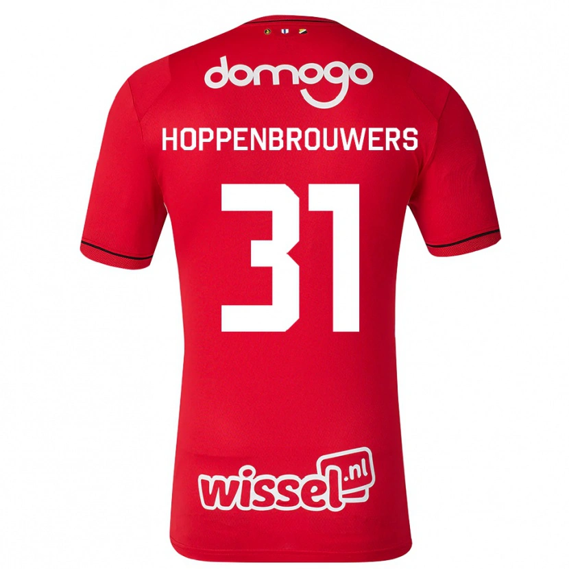 Danxen Mujer Camiseta Mike Hoppenbrouwers #31 Rojo Blanco Negro 1ª Equipación 2026/27 La Camisa México