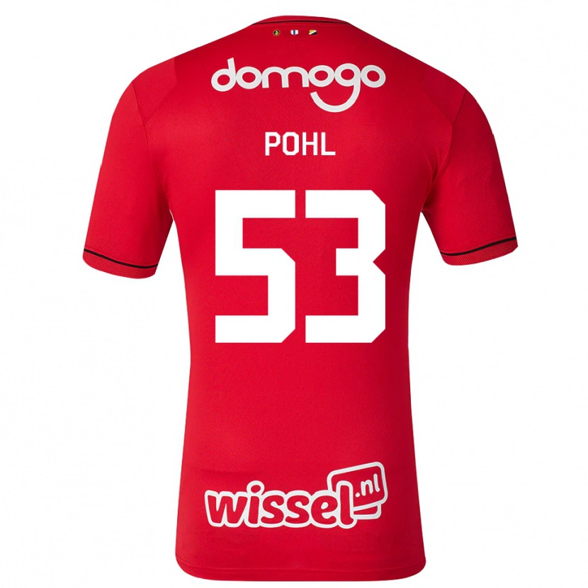 Danxen Mujer Camiseta Ferdinand Pohl #53 Rojo Blanco Negro 1ª Equipación 2026/27 La Camisa México