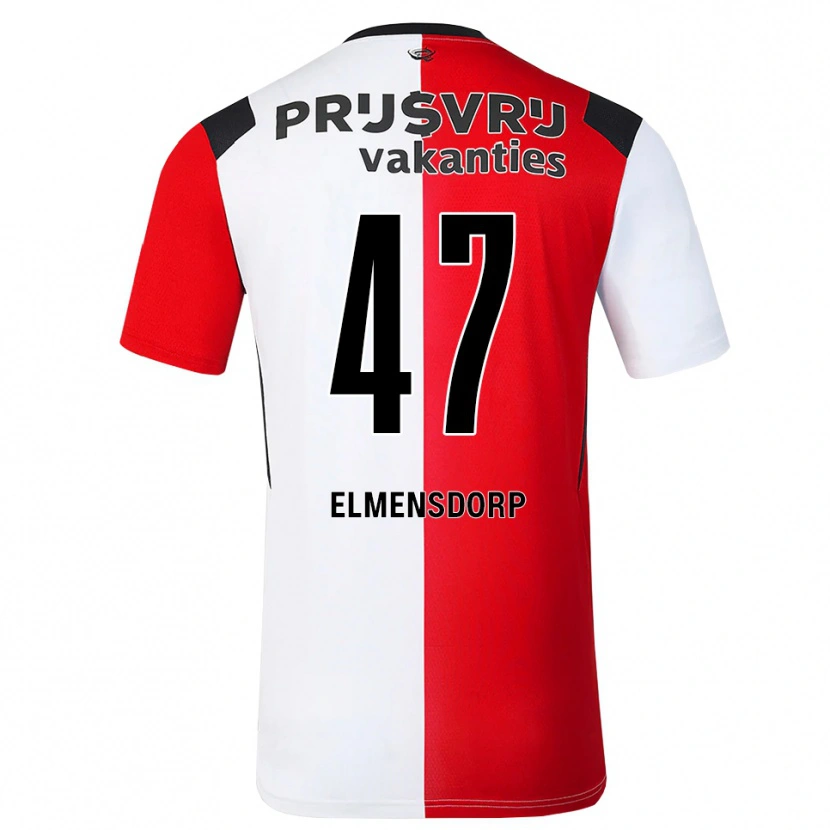 Danxen Mujer Camiseta Paris Elmensdorp #47 Rojo Blanco Negro 1ª Equipación 2026/27 La Camisa México