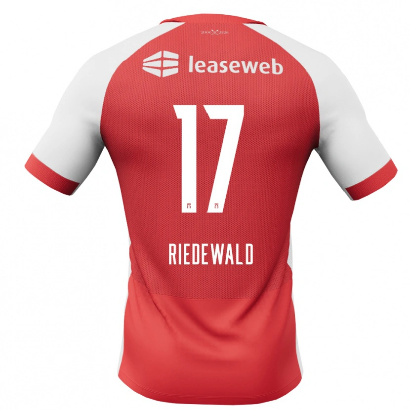 Danxen Mujer Camiseta Kenzo Riedewald #17 Rojo Blanco Negro 1ª Equipación 2026/27 La Camisa México