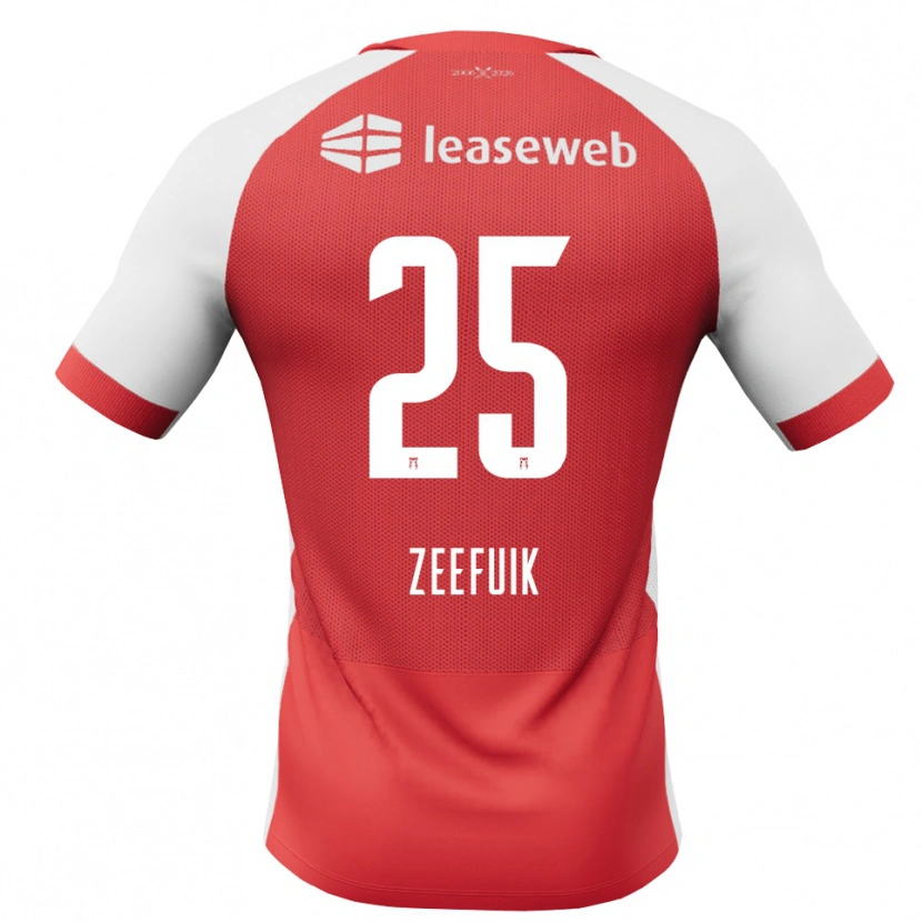 Danxen Mujer Camiseta Lequincio Zeefuik #25 Rojo Blanco Negro 1ª Equipación 2026/27 La Camisa México