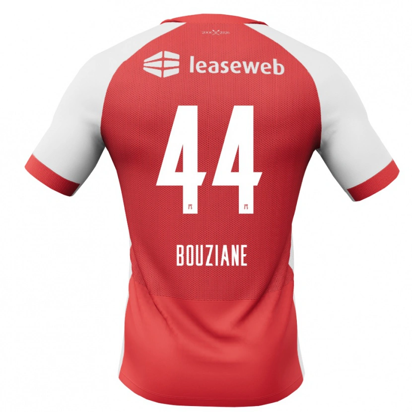 Danxen Mujer Camiseta Wassim Bouziane #44 Rojo Blanco Negro 1ª Equipación 2026/27 La Camisa México