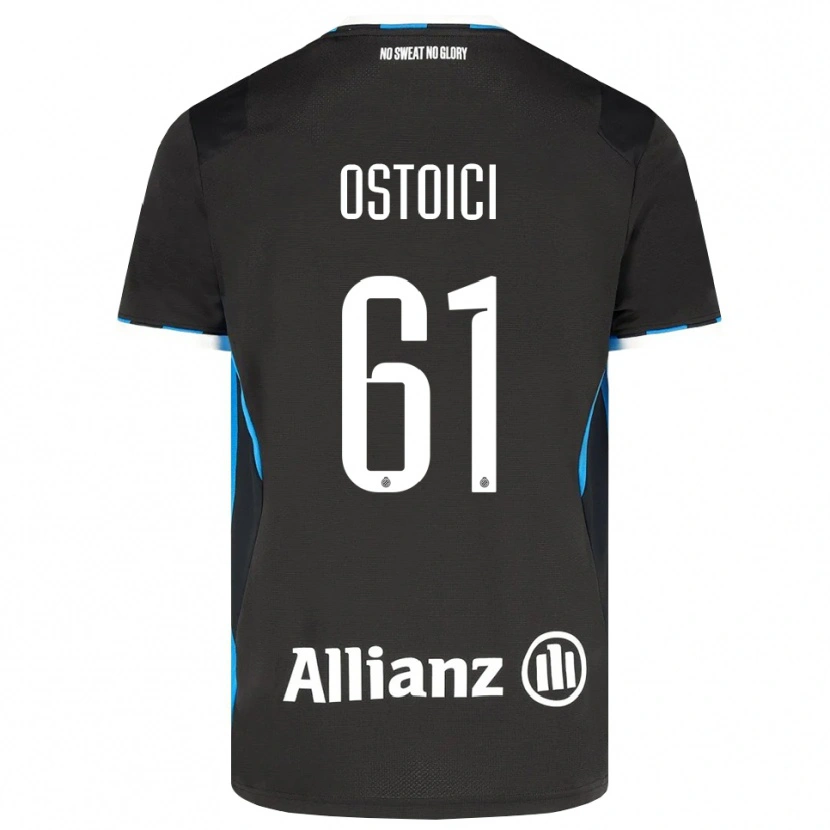Danxen Mujer Camiseta Stefan Ostoici #61 Negro Rojo Azul 1ª Equipación 2026/27 La Camisa México
