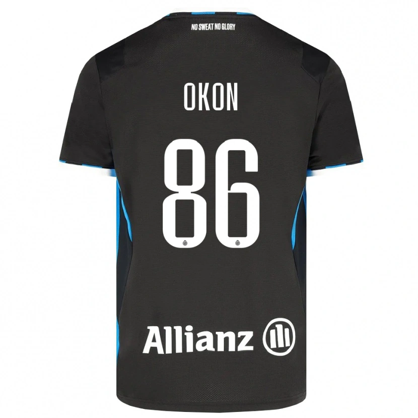 Danxen Mujer Camiseta Gianluca Okon-Engstler #86 Negro Rojo Azul 1ª Equipación 2026/27 La Camisa México