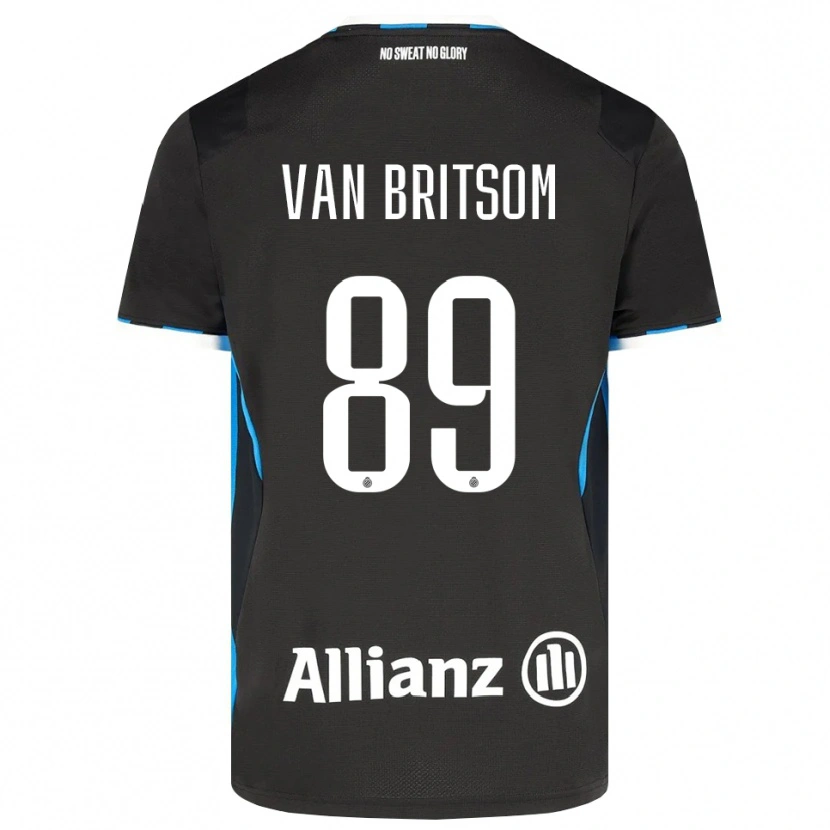 Danxen Mujer Camiseta Jakke Van Britsom #89 Negro Rojo Azul 1ª Equipación 2026/27 La Camisa México