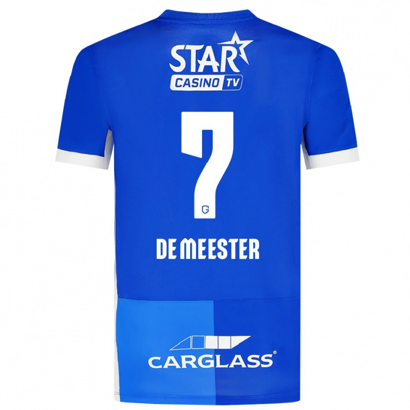 Danxen Mujer Camiseta Thirsa De Meester #7 Azulmedio Azulreal Blanco 1ª Equipación 2026/27 La Camisa México